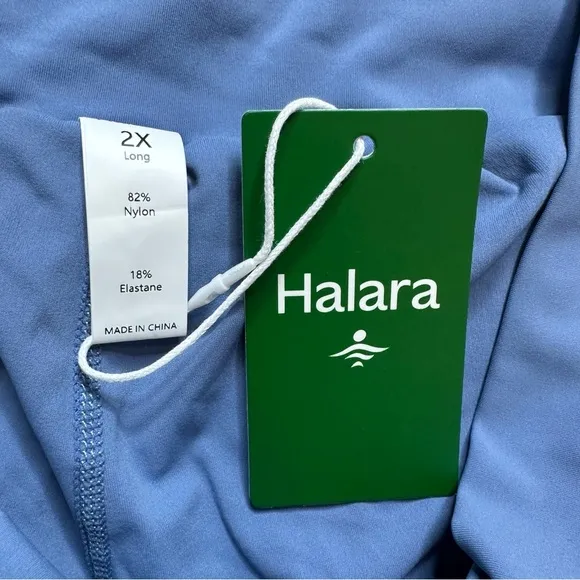 NWT Halara High Waisted Back &amp; Side Pocket Yoga Shorts Longer Length 5” Size 2X