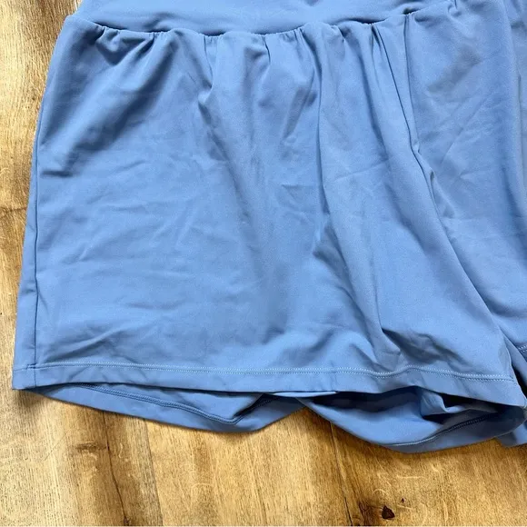 NWT Halara High Waisted Back &amp; Side Pocket Yoga Shorts Longer Length 5” Size 2X