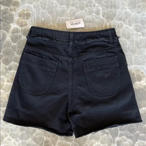 NWT High Waist Sequin Embellished Denim Shorts size 2