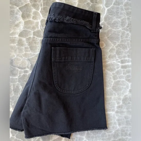 NWT High Waist Sequin Embellished Denim Shorts size 2