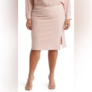 NWT T TAHARI Front Classic Skirt BLUSH Available in BLUE $78 1X BUNDLE   SAVE