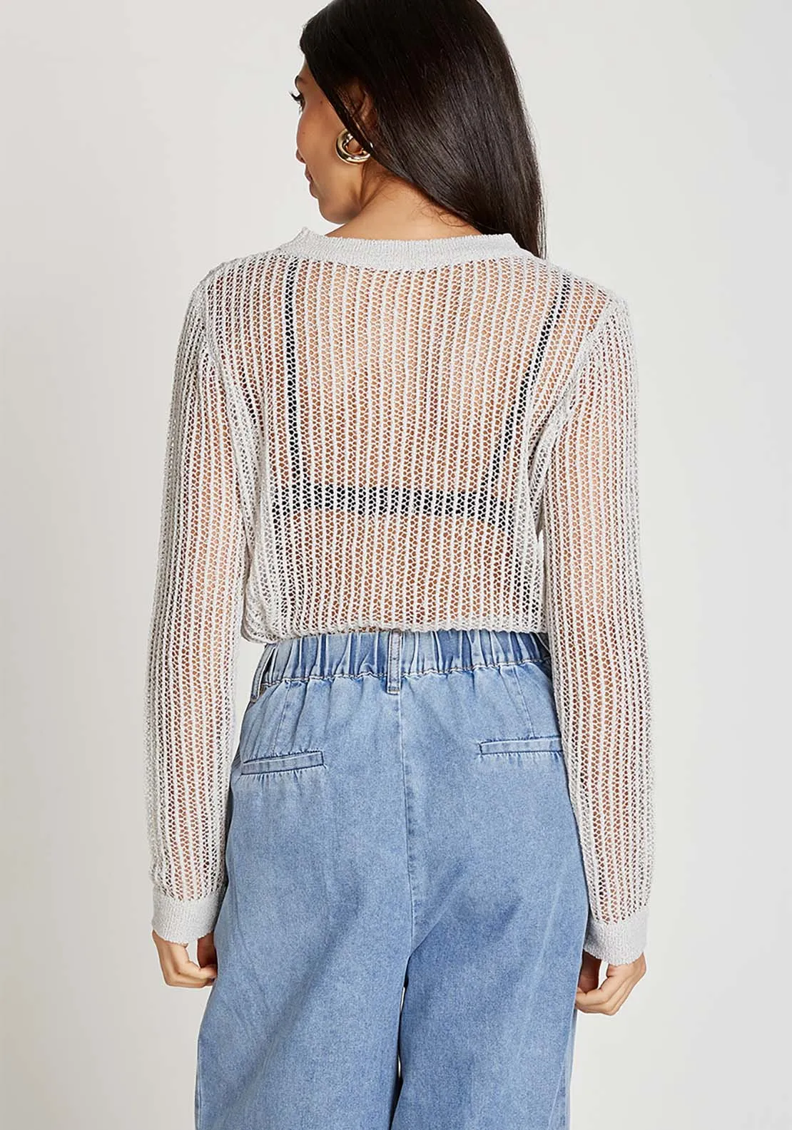 Oatmeal Knitted Jumper - Oatmeal