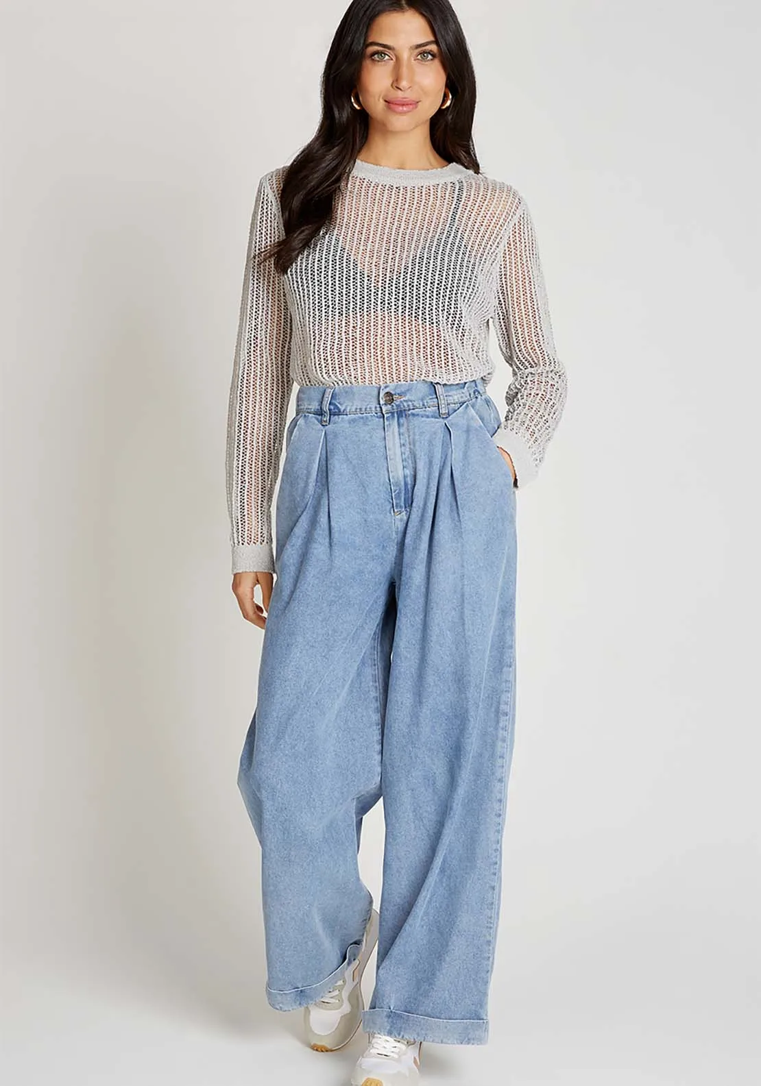 Oatmeal Knitted Jumper - Oatmeal