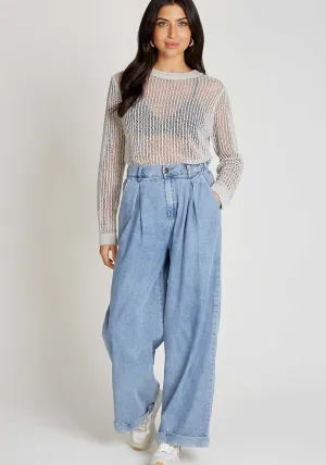 Oatmeal Knitted Jumper - Oatmeal