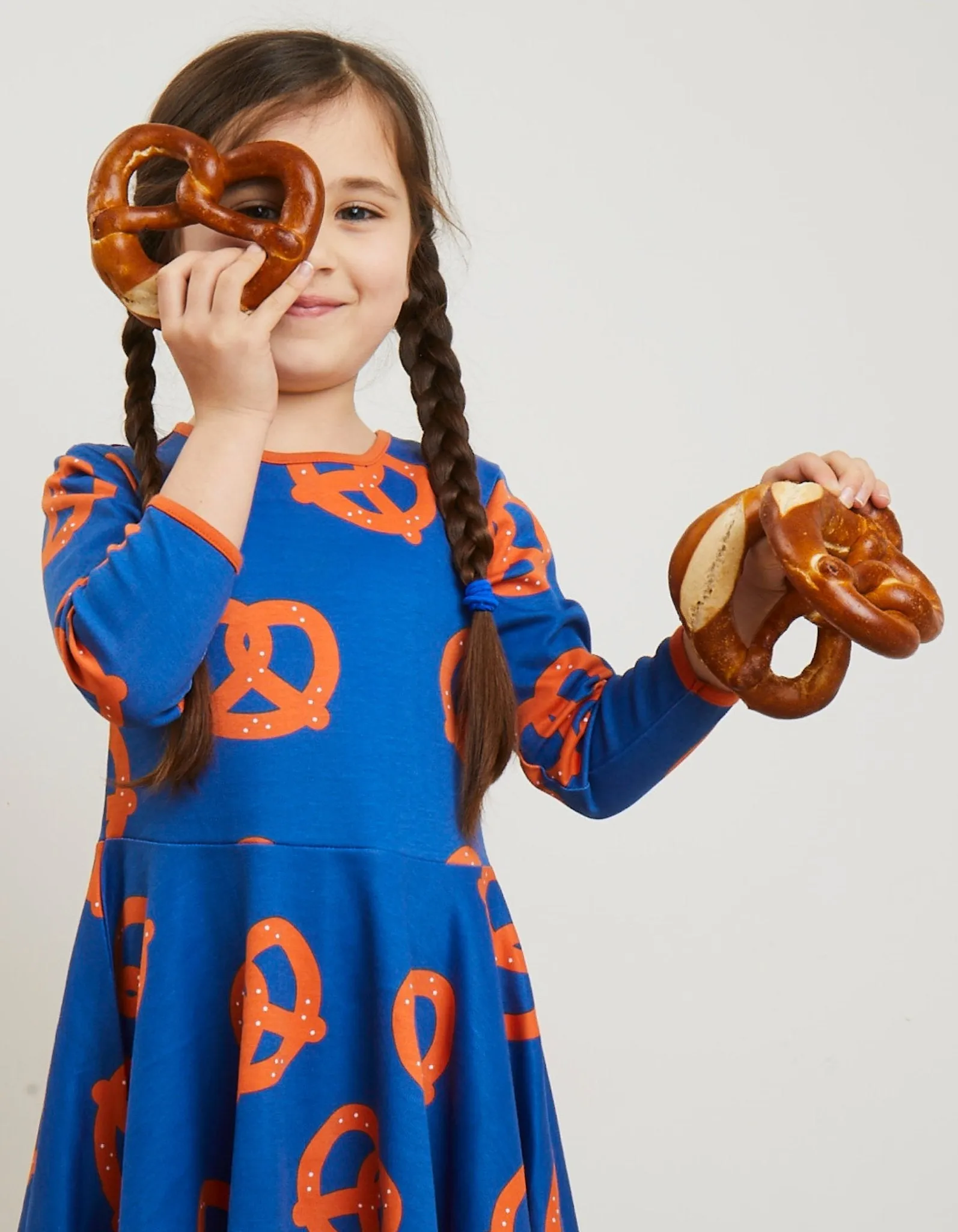 Organic Pretzel Print Skater Dress