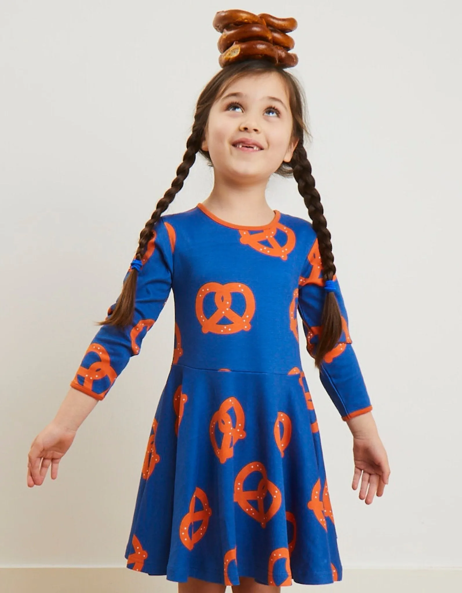 Organic Pretzel Print Skater Dress