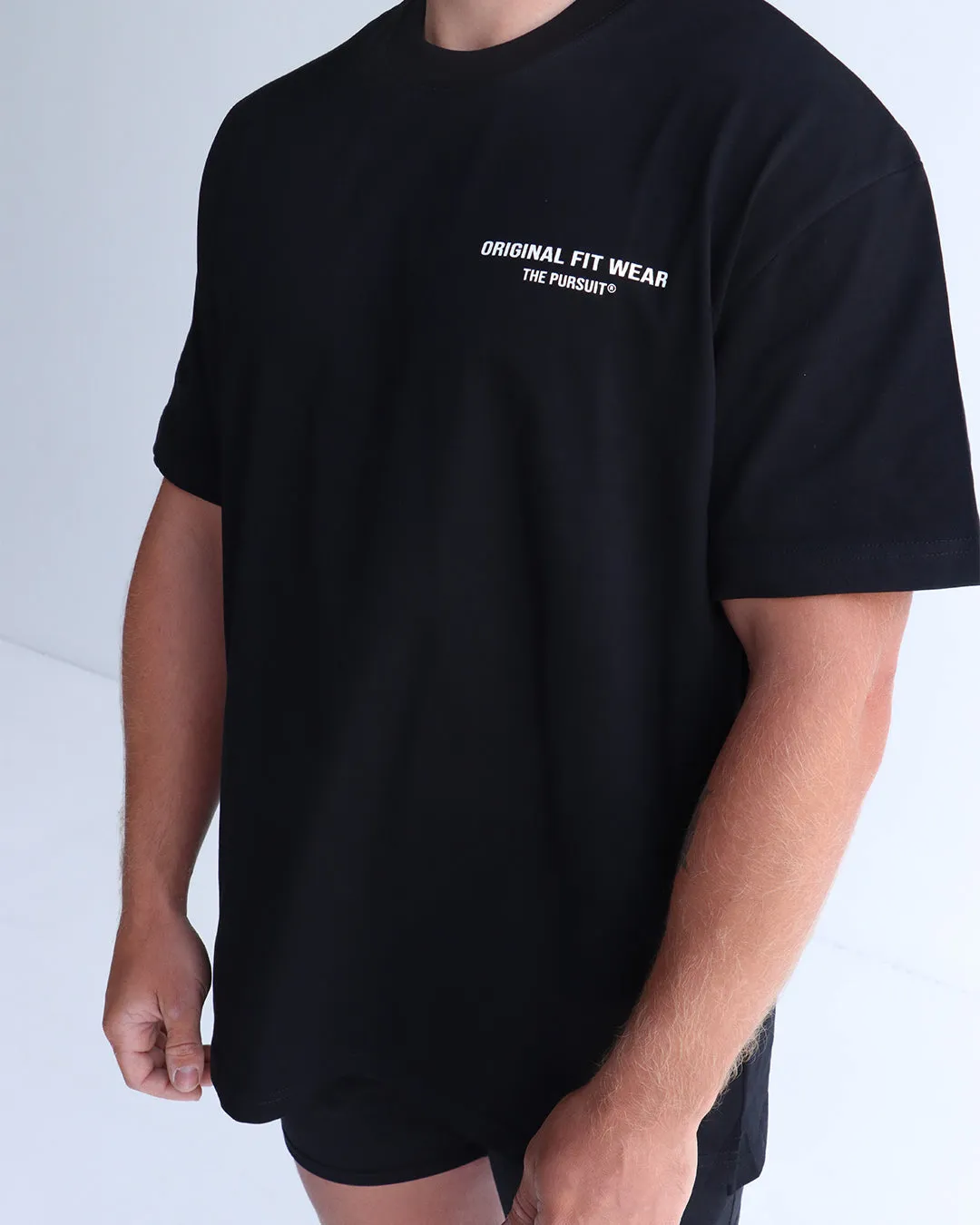 Oversized Club Tee - Black
