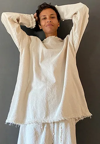 OVERSIZED JUMPER RAW HEAVY COTTON