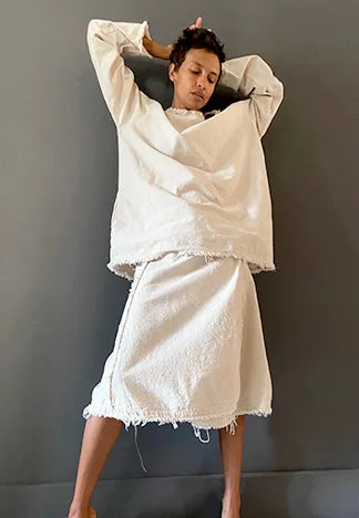 OVERSIZED JUMPER RAW HEAVY COTTON