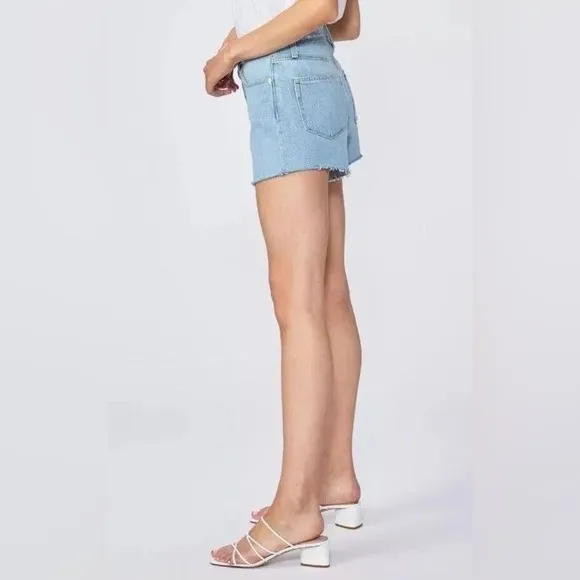 Paige Shorts Noella Relaxed Cut Off Denim Light Blue Size 29