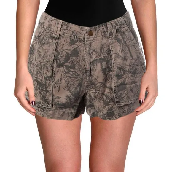 Pam &amp; Gela NWT Tencel Palm Tree Shorts