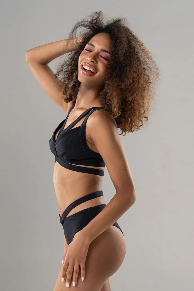 Paradise Chick Medusa Top - Black