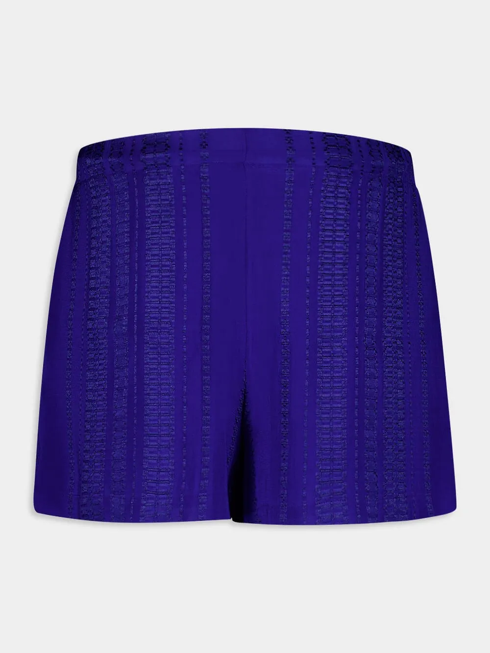Paxi Textured Cobalt Shorts