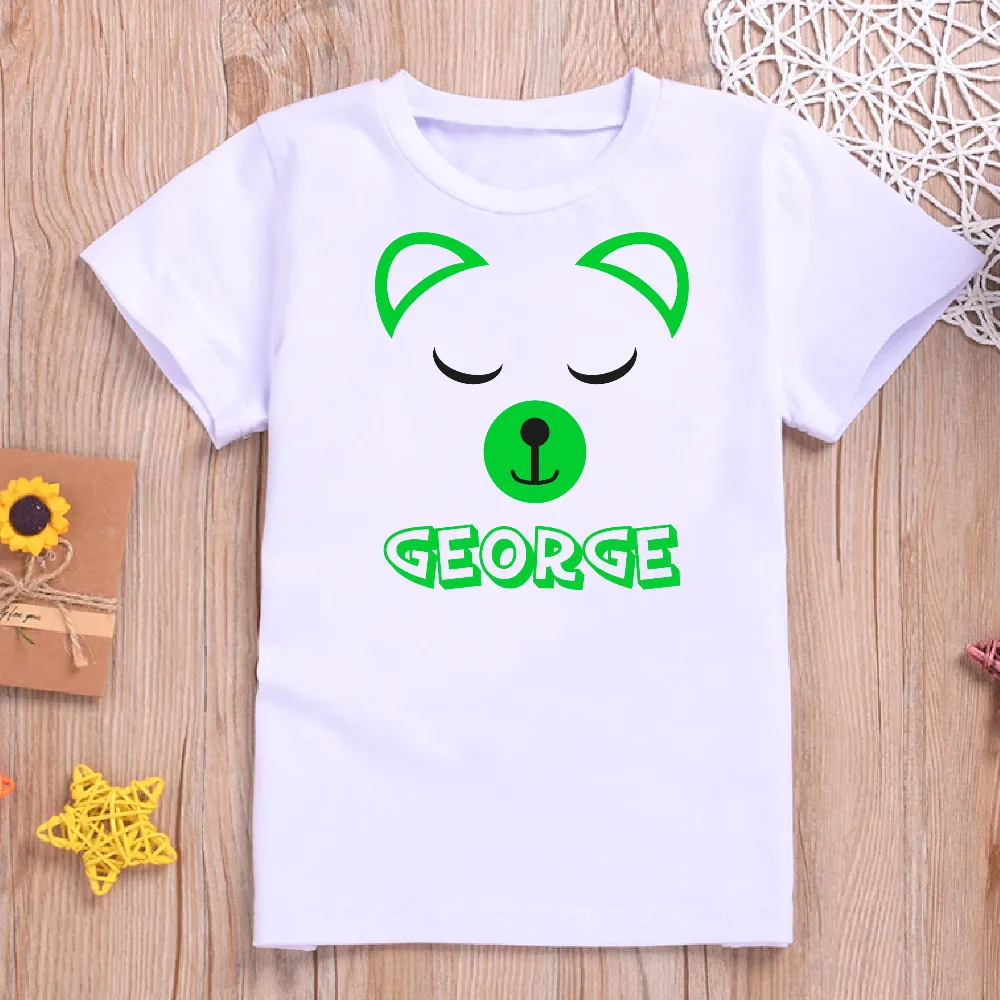 Personalised Bear Design T-shirt
