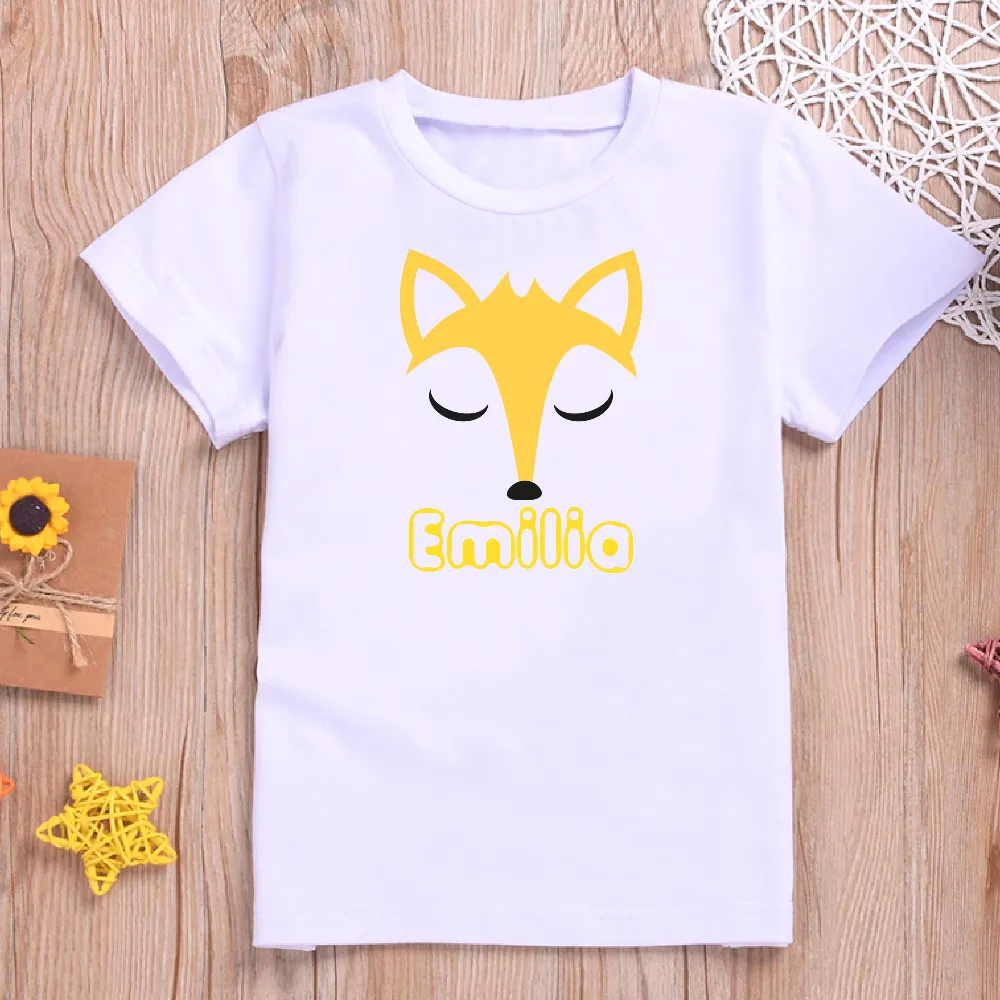 Personalised Fox Design T-shirt