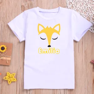Personalised Fox Design T-shirt