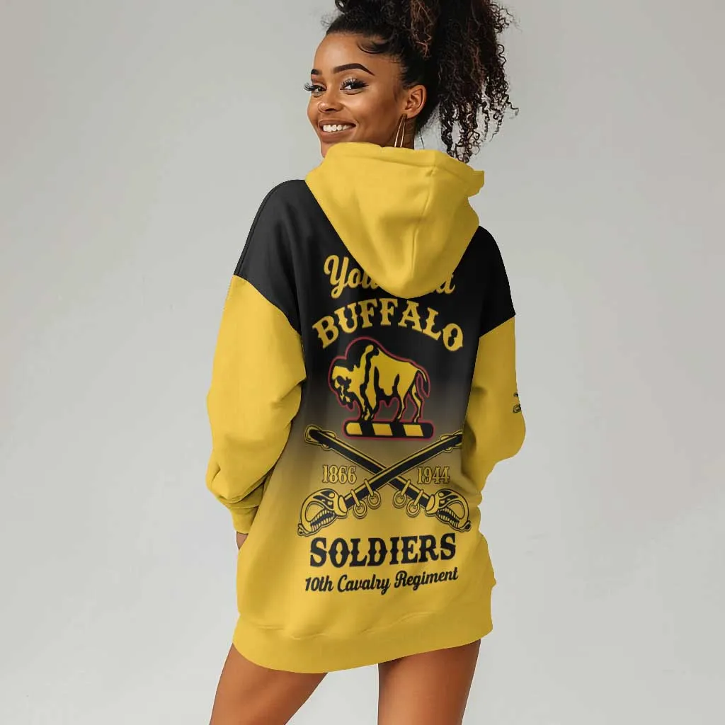 Personalized Afro-Americans Buffalo Soldiers Hoodie Dress 10th Cavalry Regiment LT15