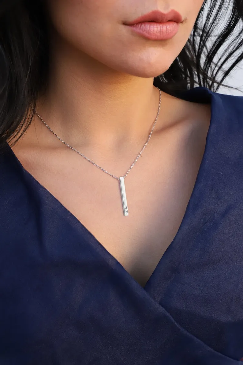 Personalized Bar Necklace