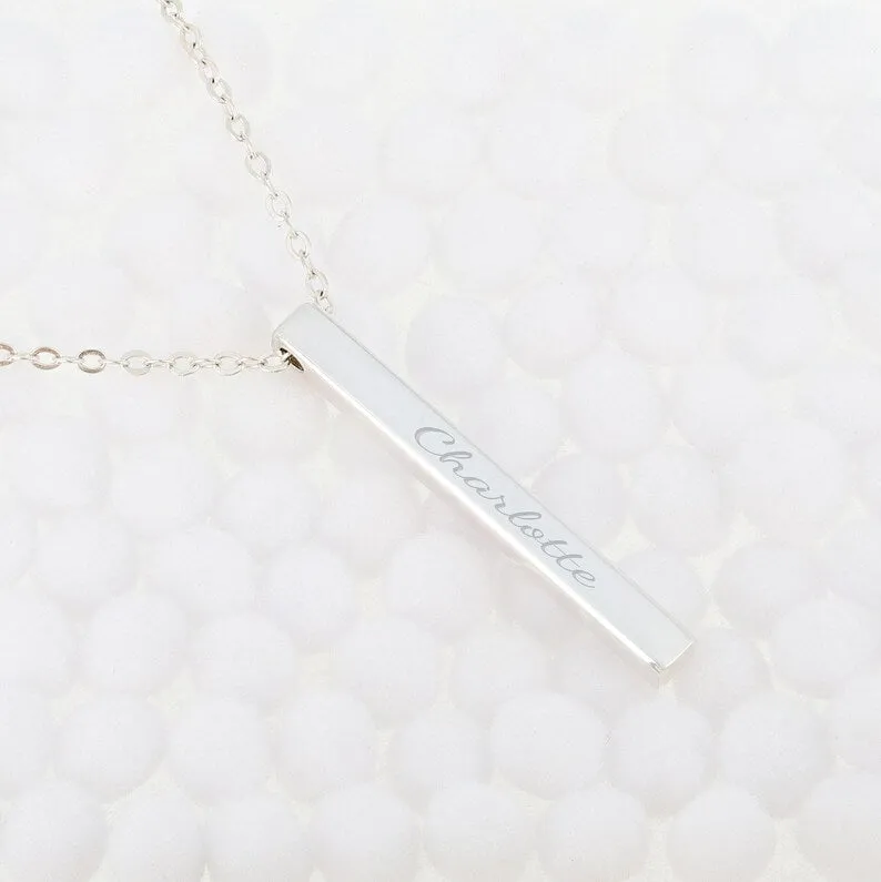 Personalized Bar Necklace