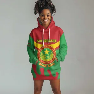 Personalized Mauritania Hoodie Dress Map Flag - Independence Day 1960 LT14