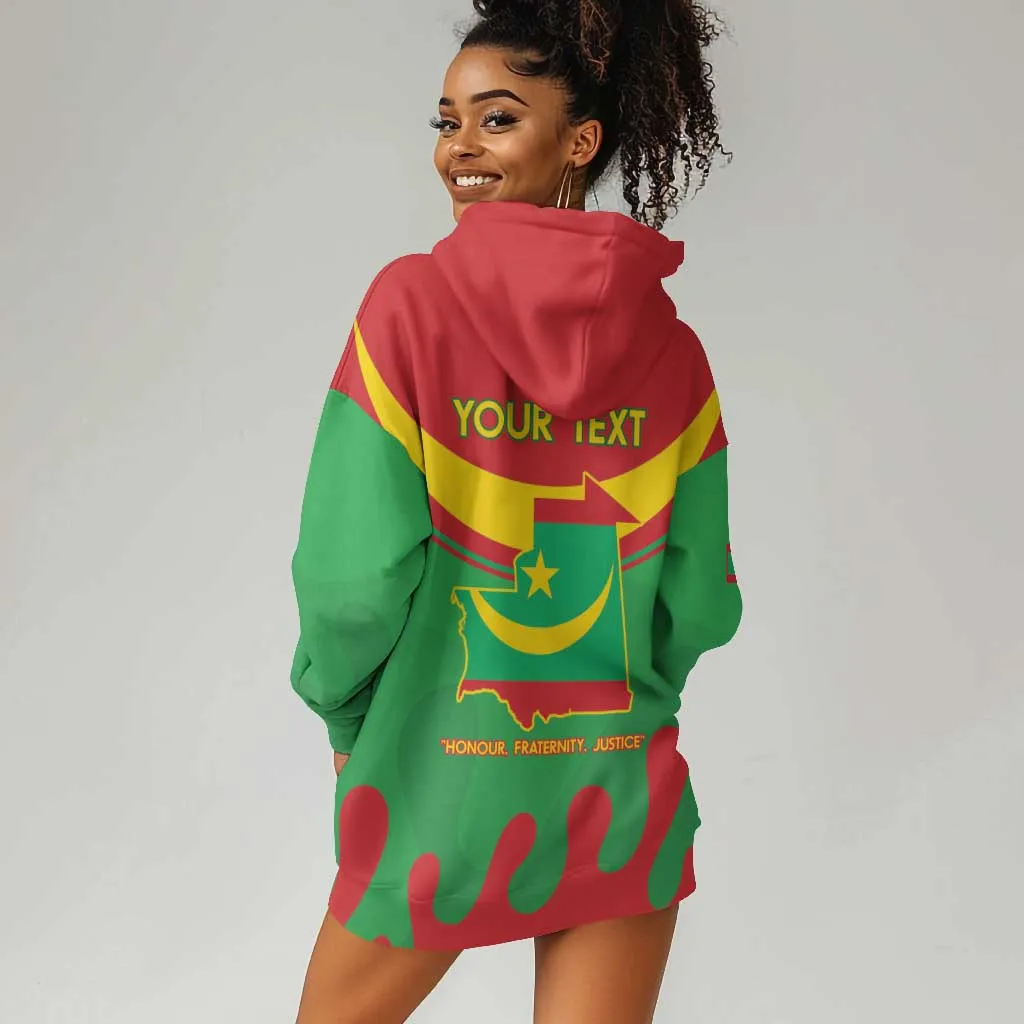 Personalized Mauritania Hoodie Dress Map Flag - Independence Day 1960 LT14