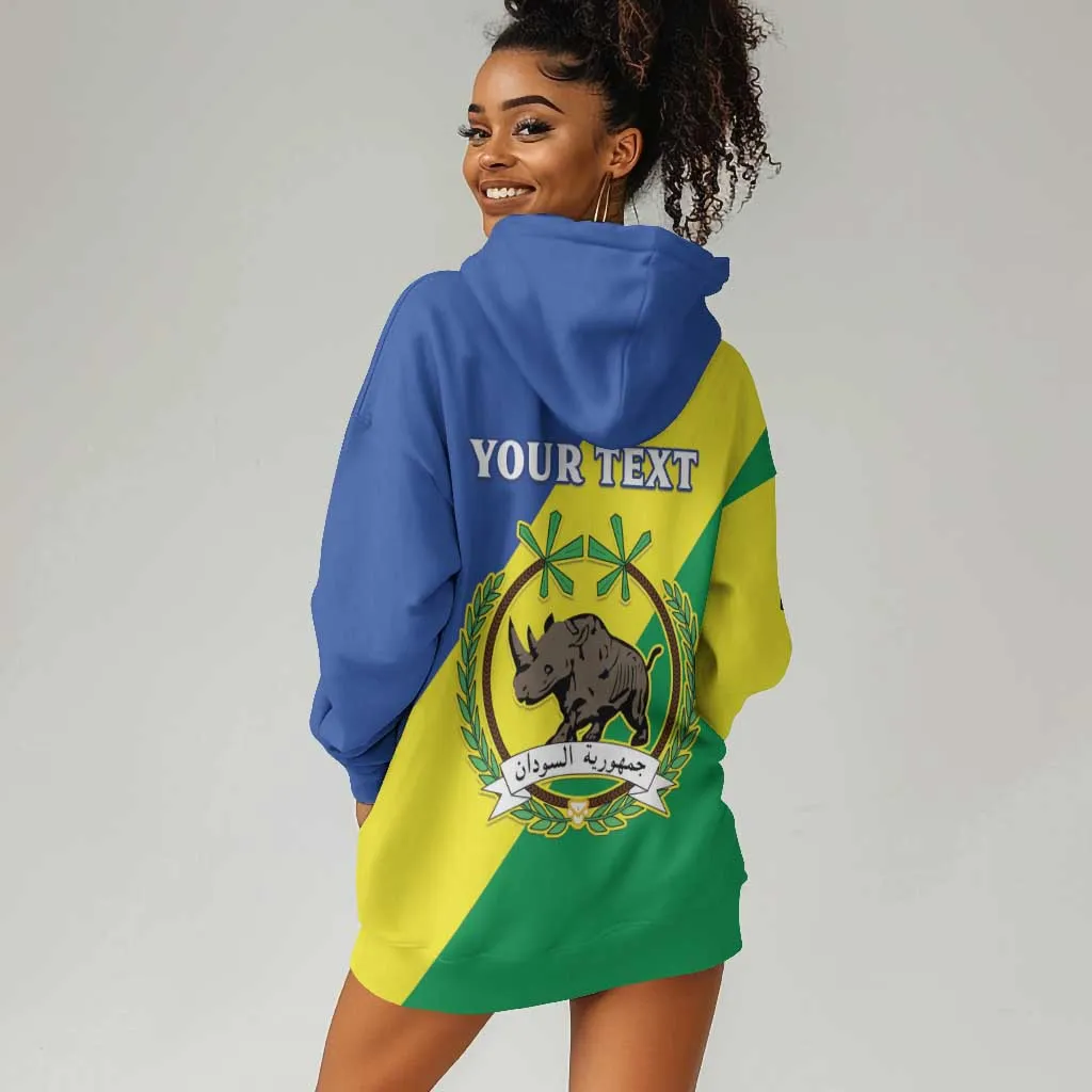 Personalized Sudan Hoodie Dress Coat Of Arms 1956-1970 LT15