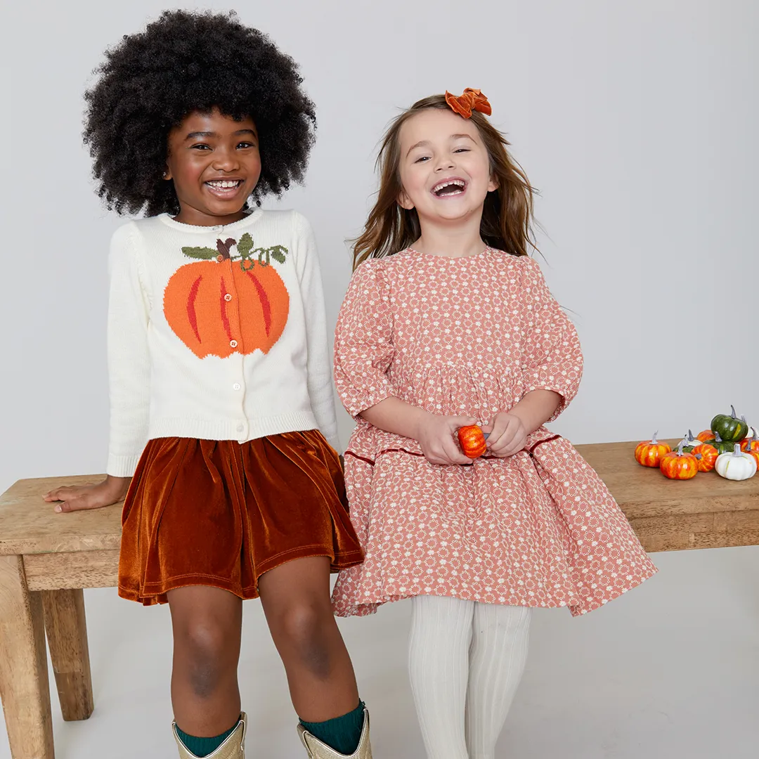 Pink Chicken Pumpkin Girls Gia Sweater