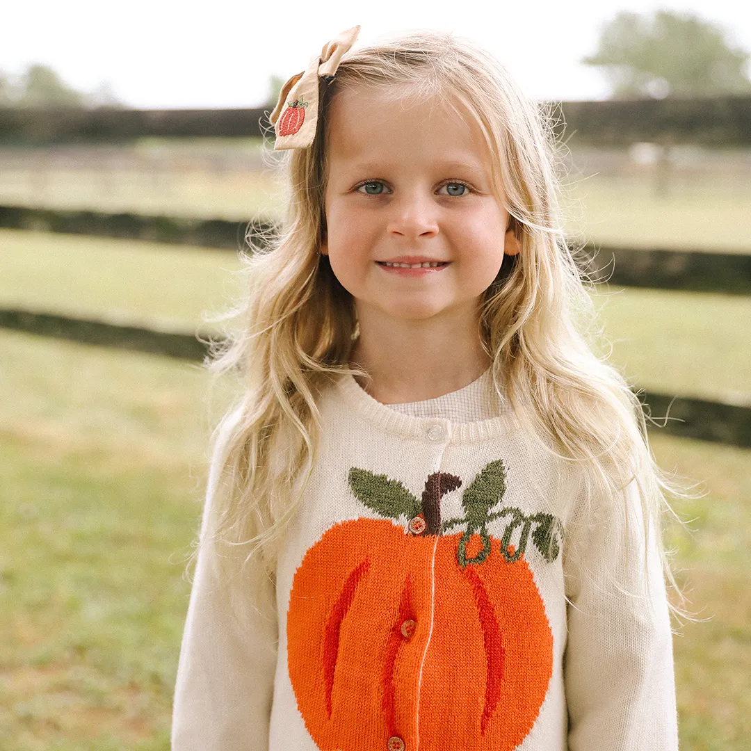 Pink Chicken Pumpkin Girls Gia Sweater