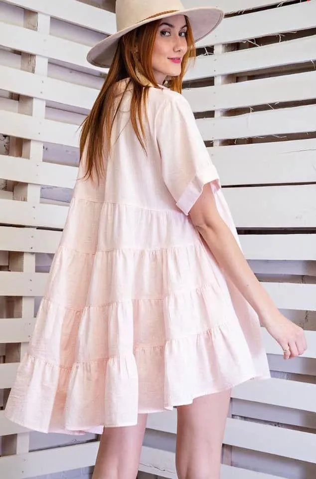 Pinstripe tunic dress