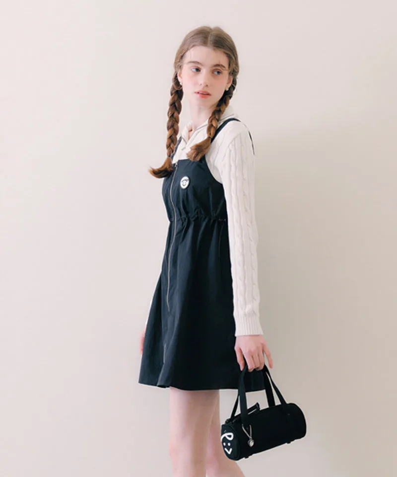 PIV'VEE Sleeveless Dress - Ebony Black