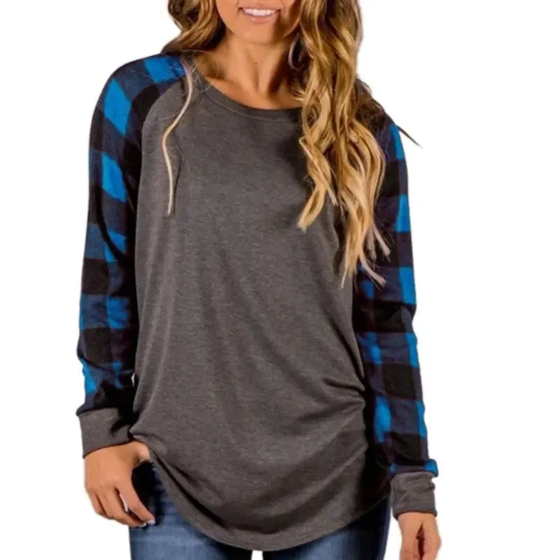 Plaid Long Sleeve Top