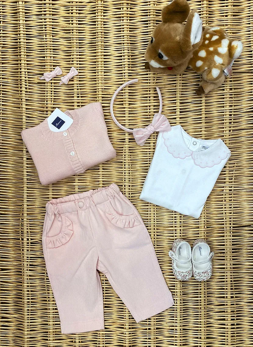 Pois Bodysuit - Light Pink