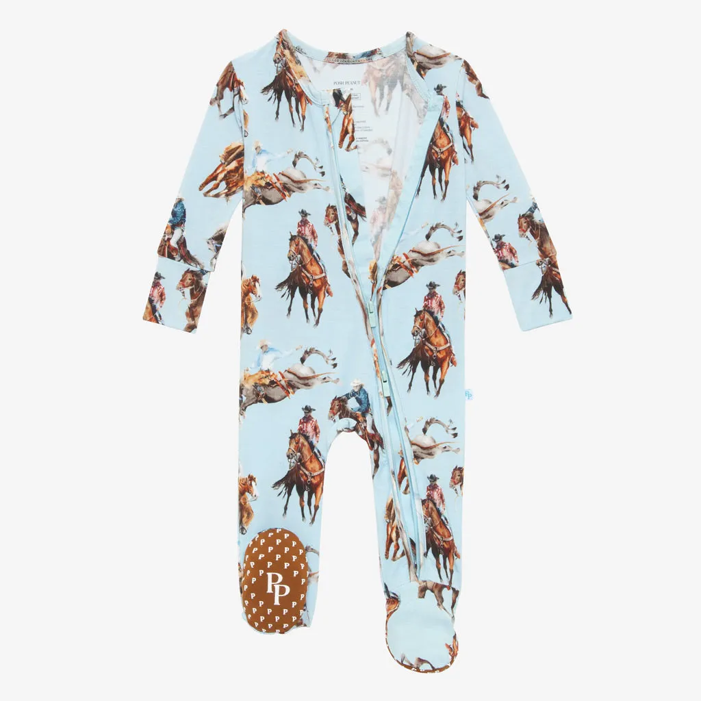 Posh Peanut Brody Zippered Footie