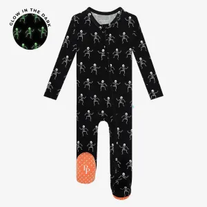 Posh Peanut Dancing Skelly Footie with Zipper
