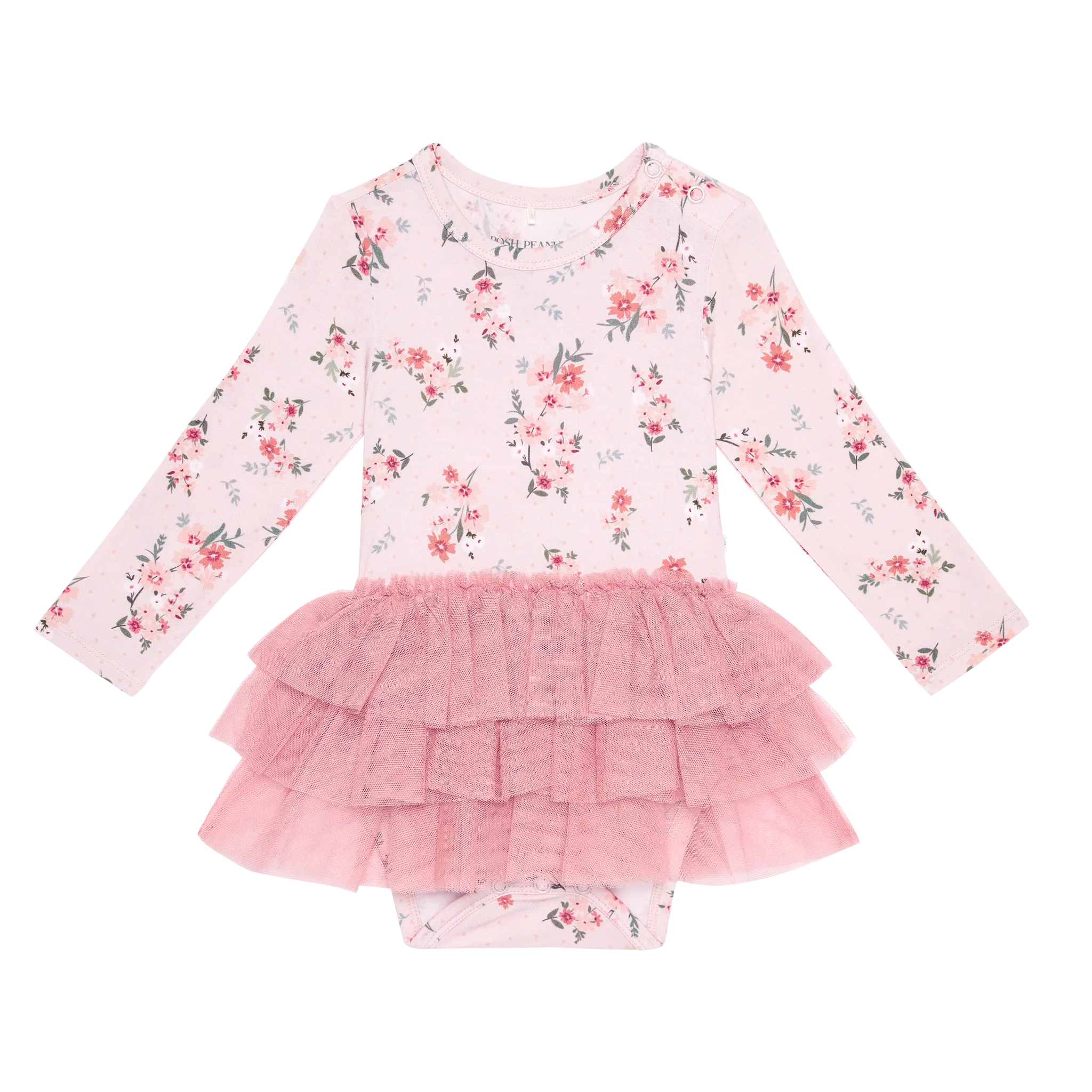 Posh Peanut London Long Sleeve Tulle Skirt Bodysuit