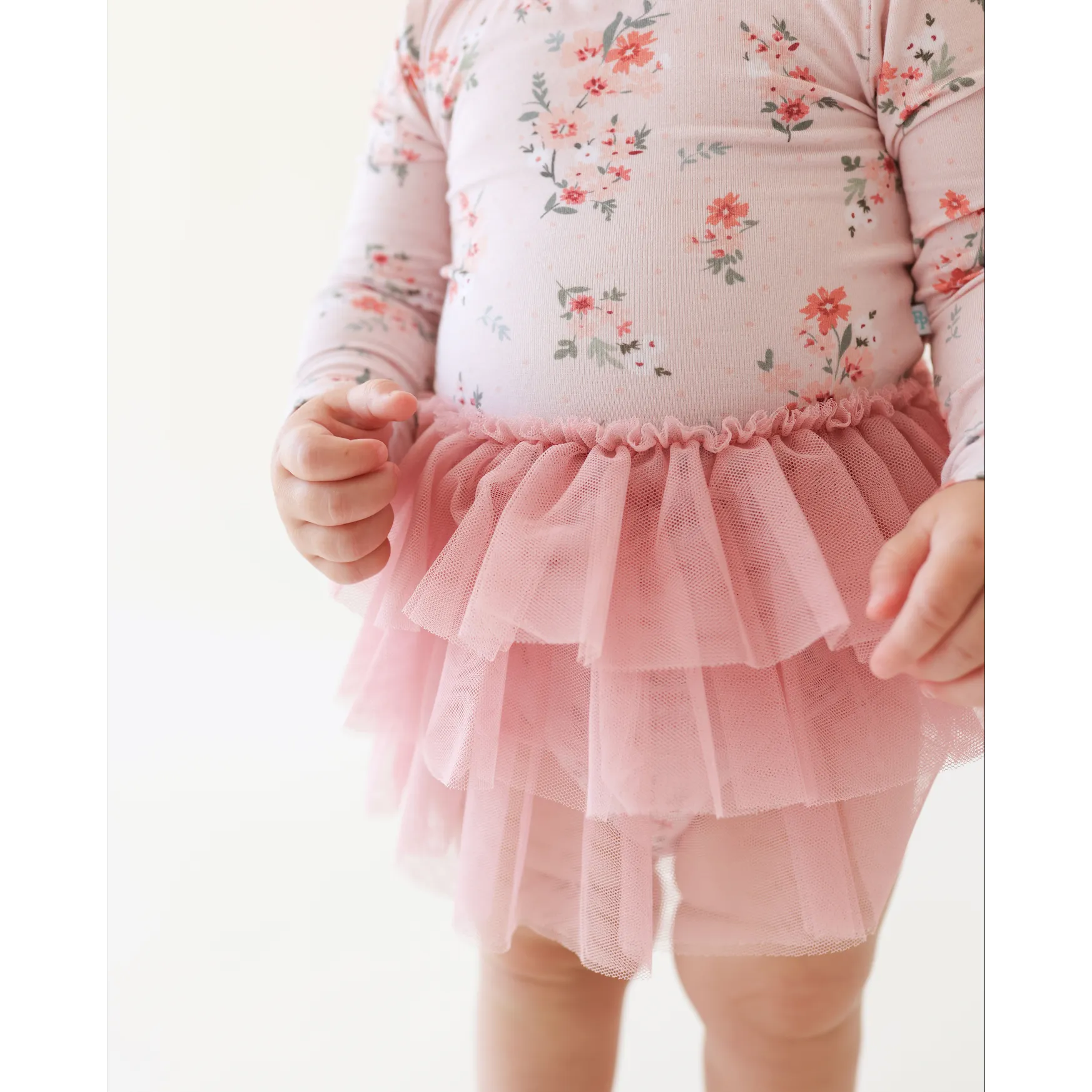 Posh Peanut London Long Sleeve Tulle Skirt Bodysuit