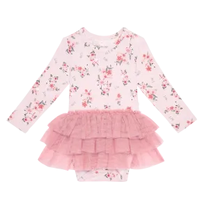 Posh Peanut London Long Sleeve Tulle Skirt Bodysuit