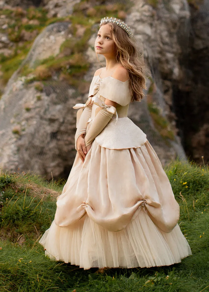 Princess Costume Set in Light Gold