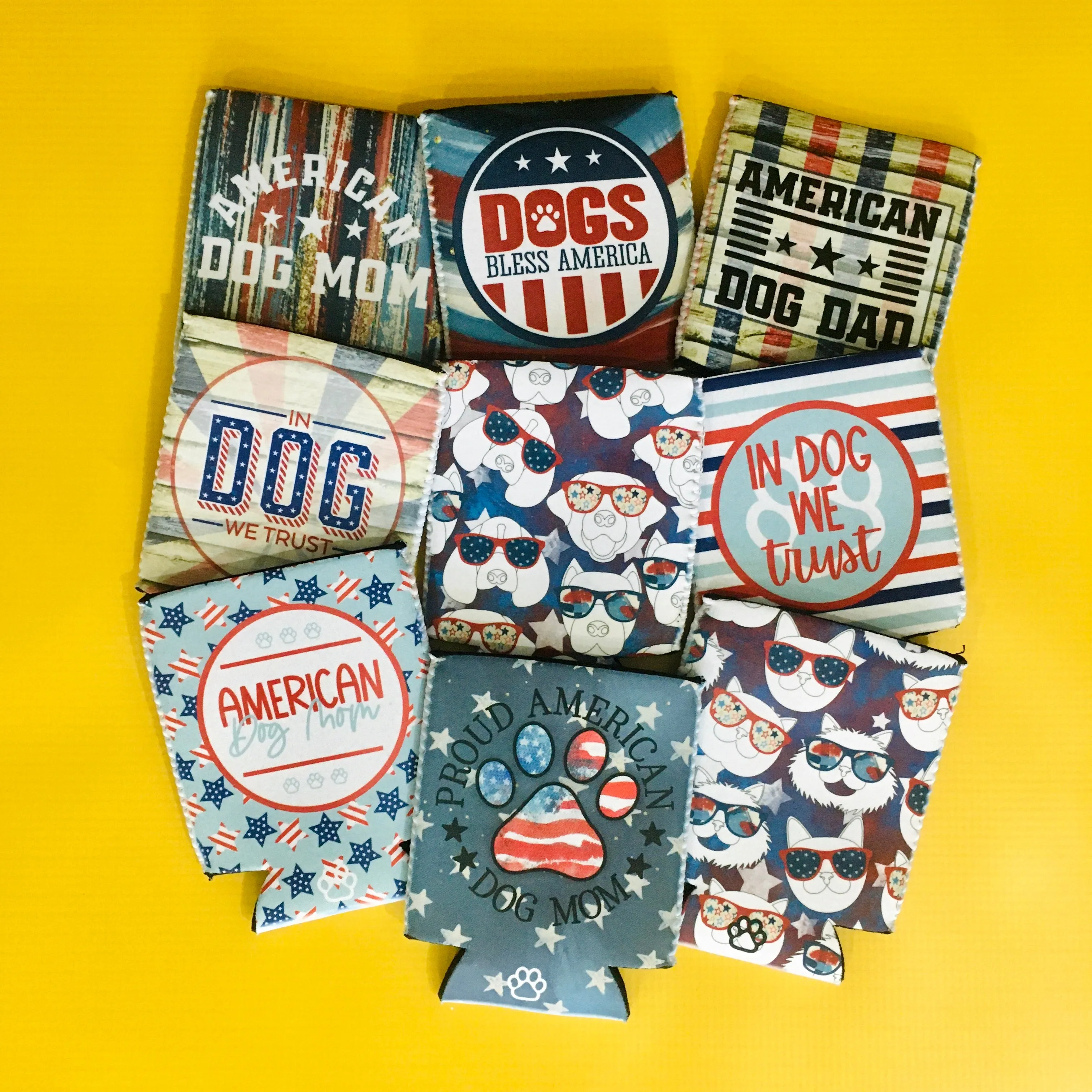 Proud American Dog Mom Can Cooler