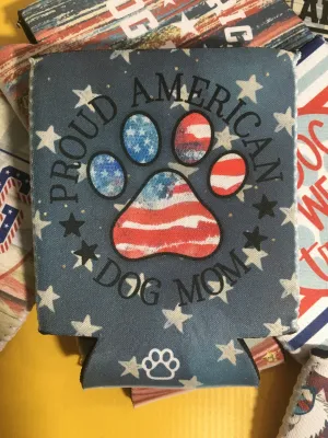 Proud American Dog Mom Can Cooler