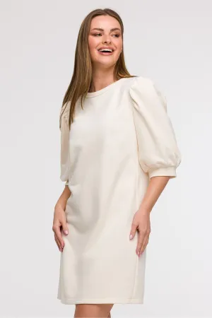 Puff Sleeve A-Line Day Dress