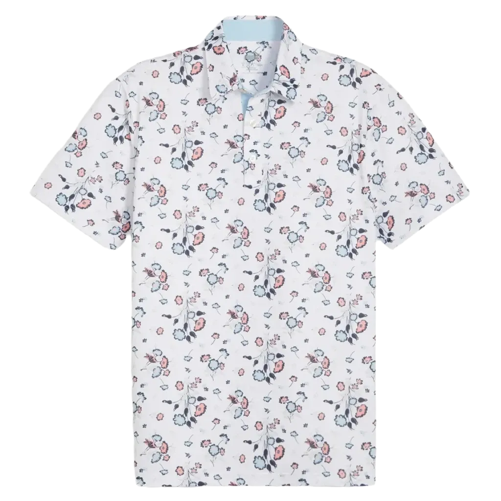Puma Pique Heirloom Golf Polo - White