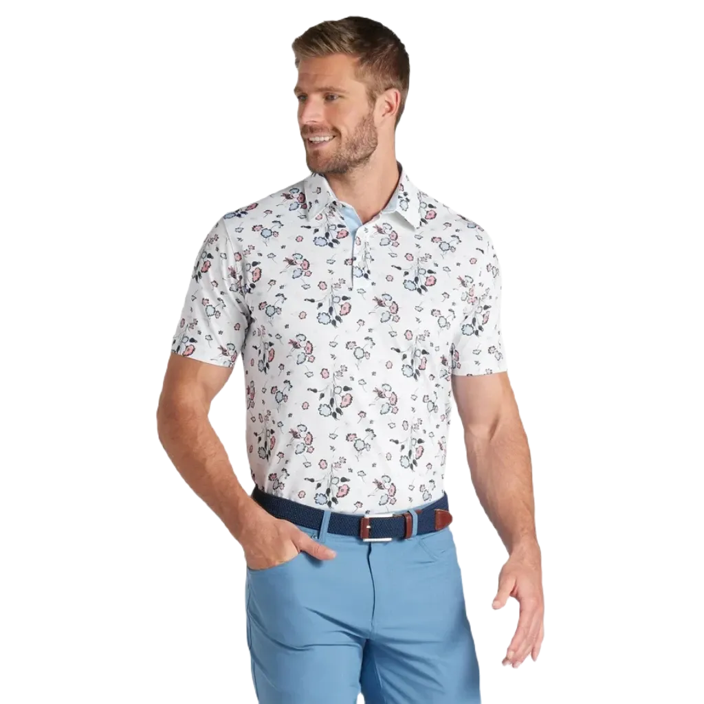 Puma Pique Heirloom Golf Polo - White