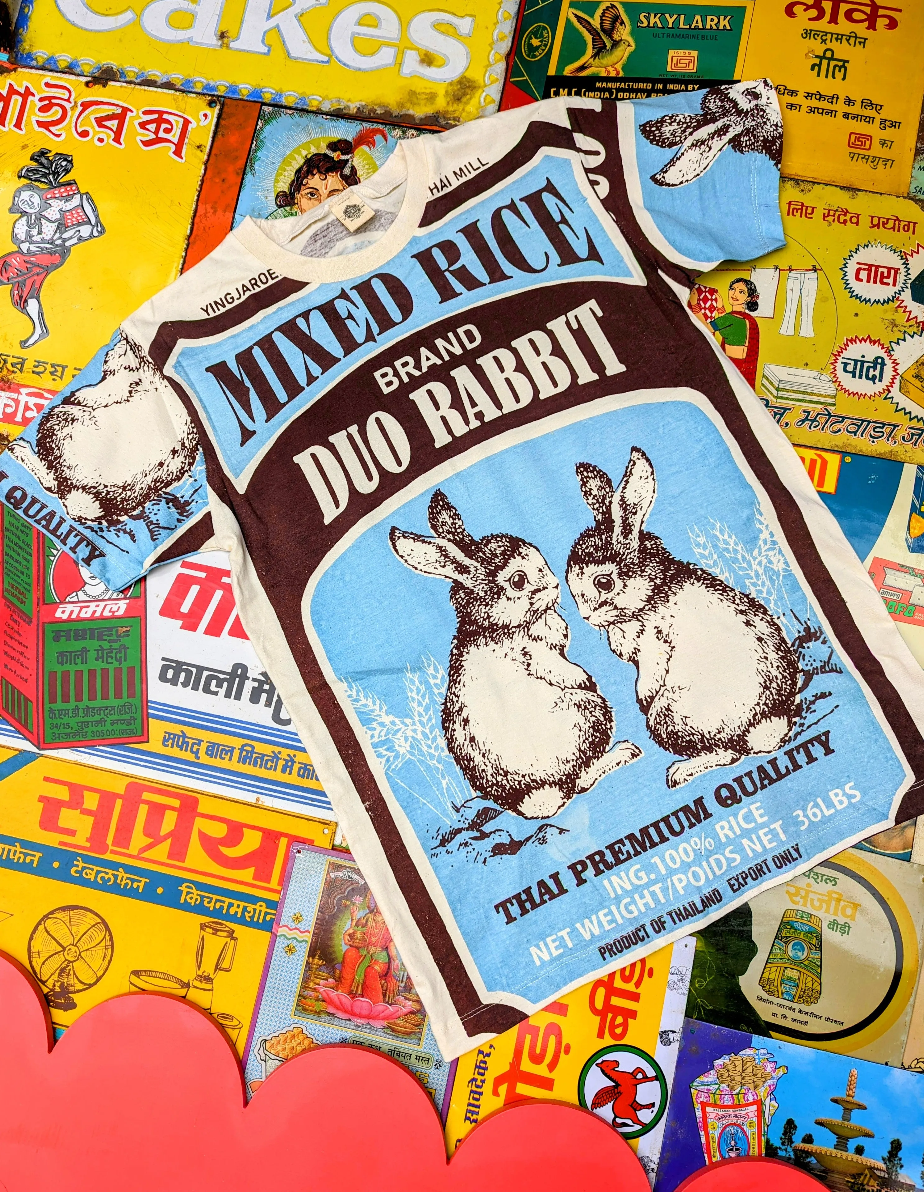 Punchy packaging t-shirts