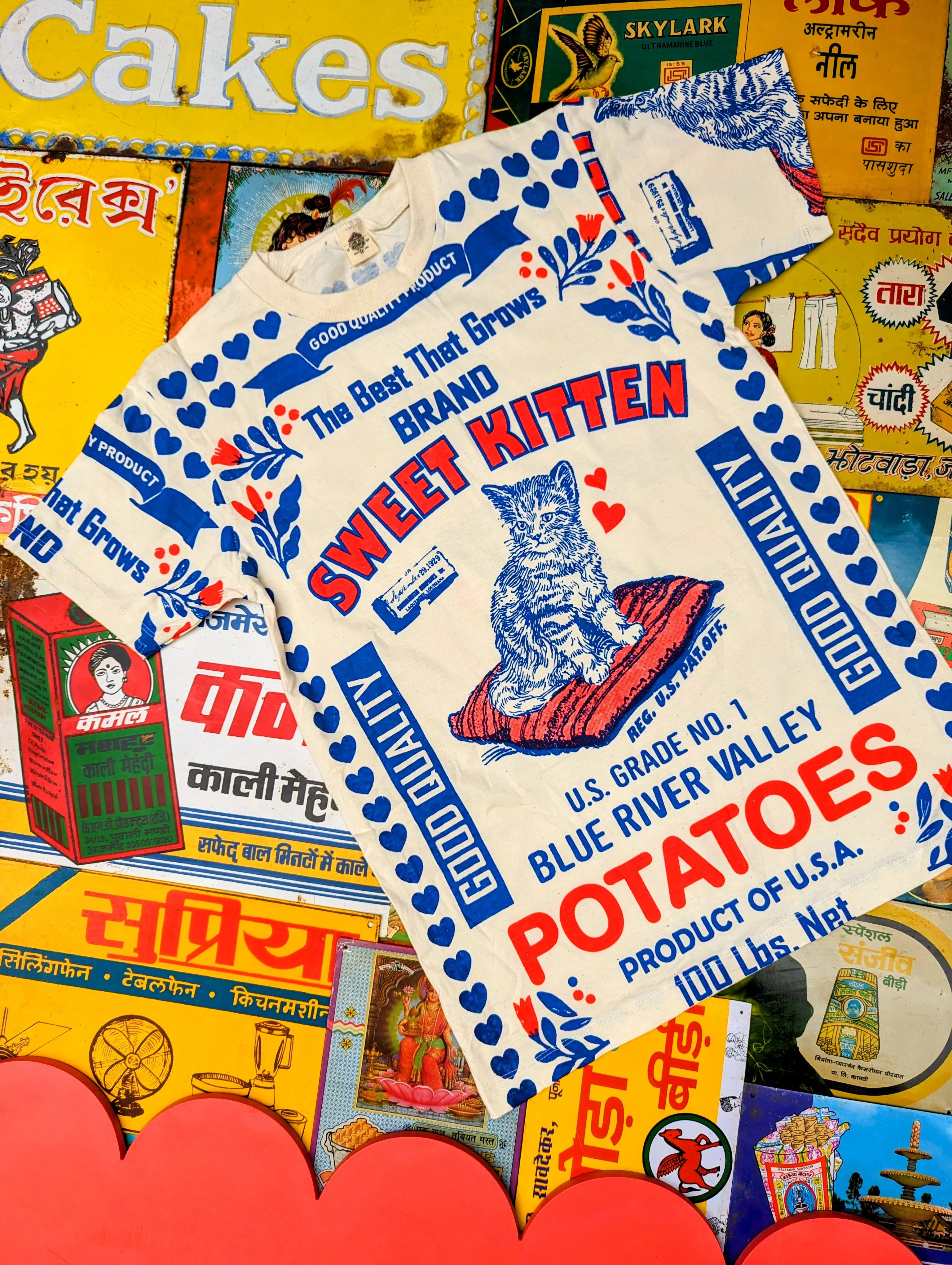 Punchy packaging t-shirts