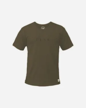 PURE ESSENTIAL MEN'S TEE - MILITARY OLIVE