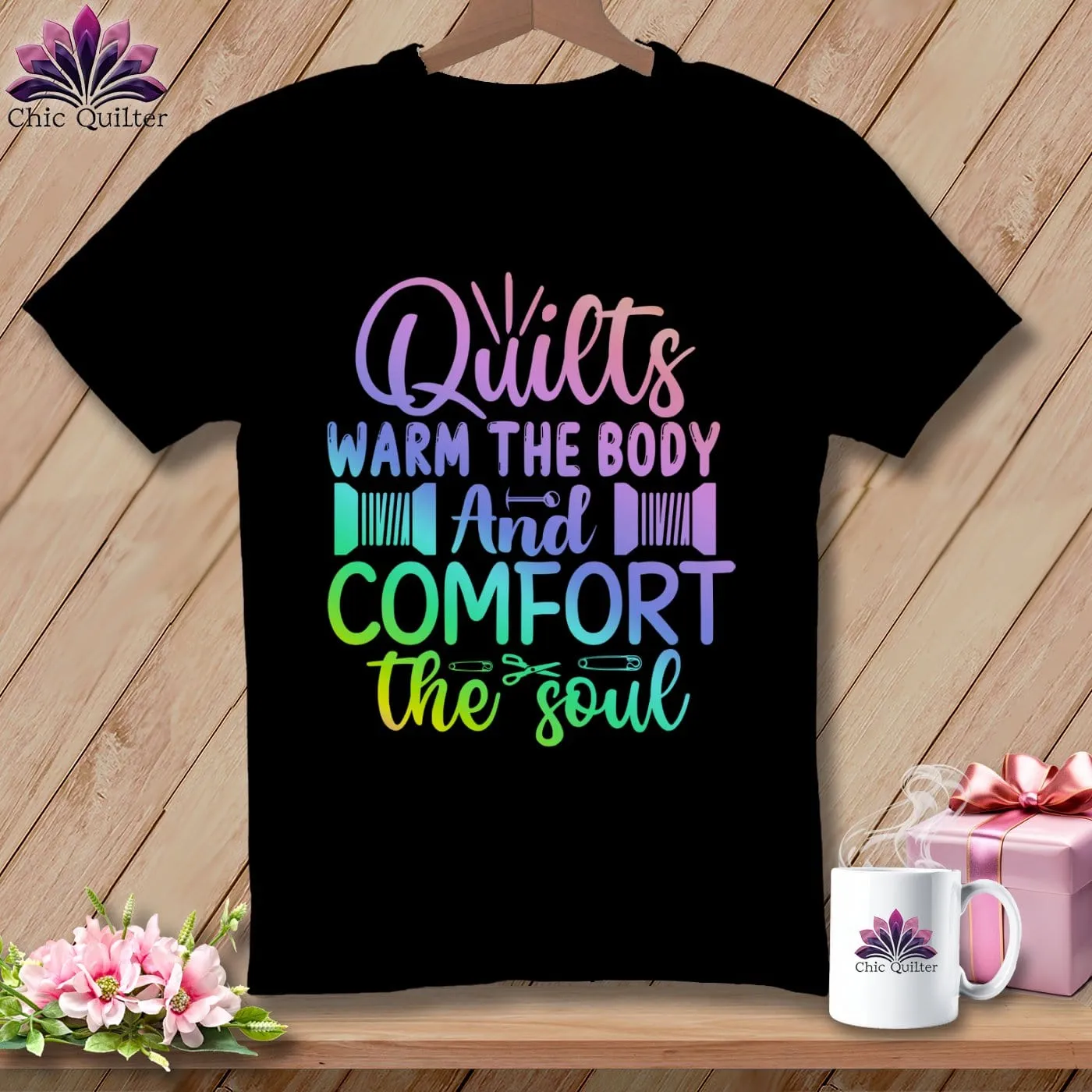Quilts Warm the Body and Comfort the soul ~ Relaxed Fit Tee