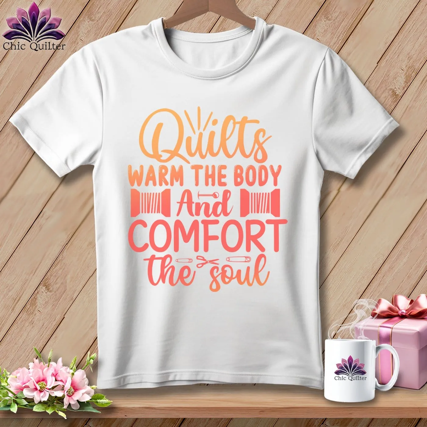 Quilts Warm the Body and Comfort the soul ~ Relaxed Fit Tee