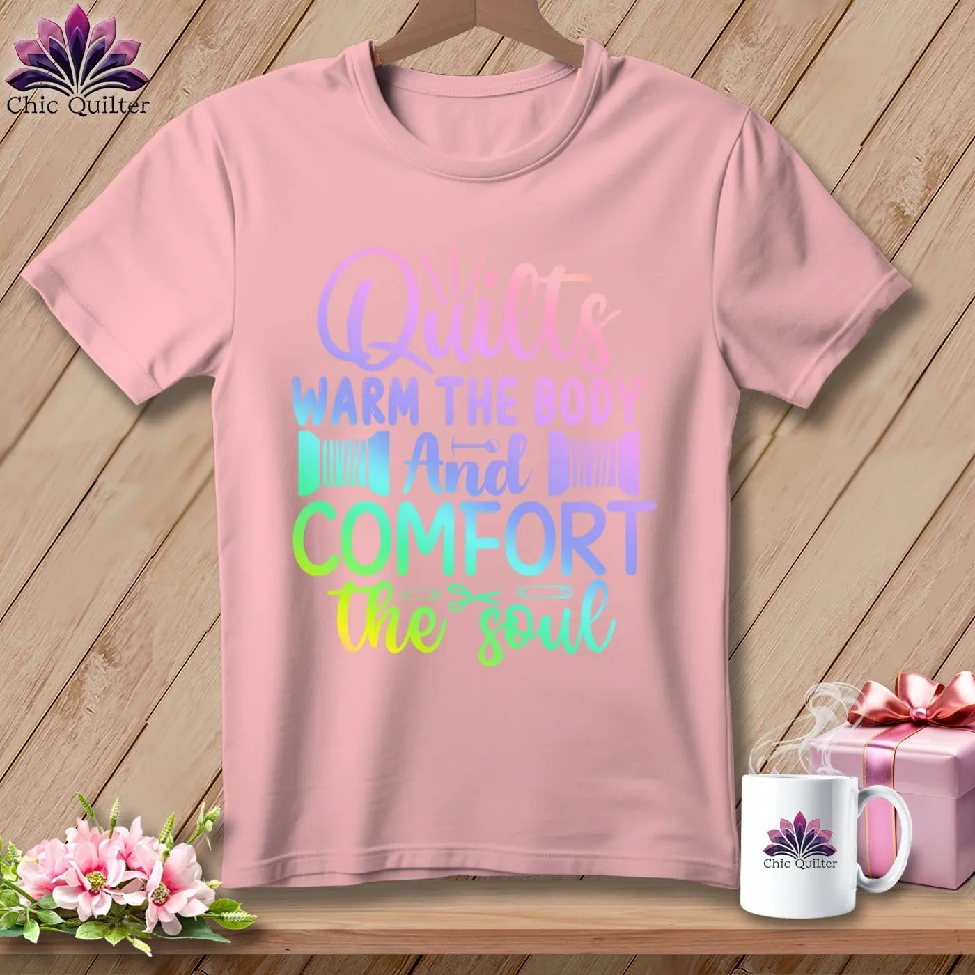 Quilts Warm the Body and Comfort the soul ~ Relaxed Fit Tee