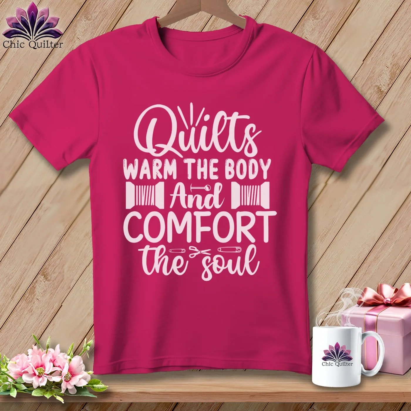 Quilts Warm the Body and Comfort the soul ~ Relaxed Fit Tee